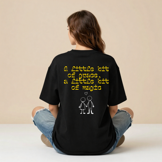 A Little Bit of Grace, A Little Bit of Magic | Couple Love T-Shirt | Forever Moments Collection | Romantic Gift | Relationship Shirt