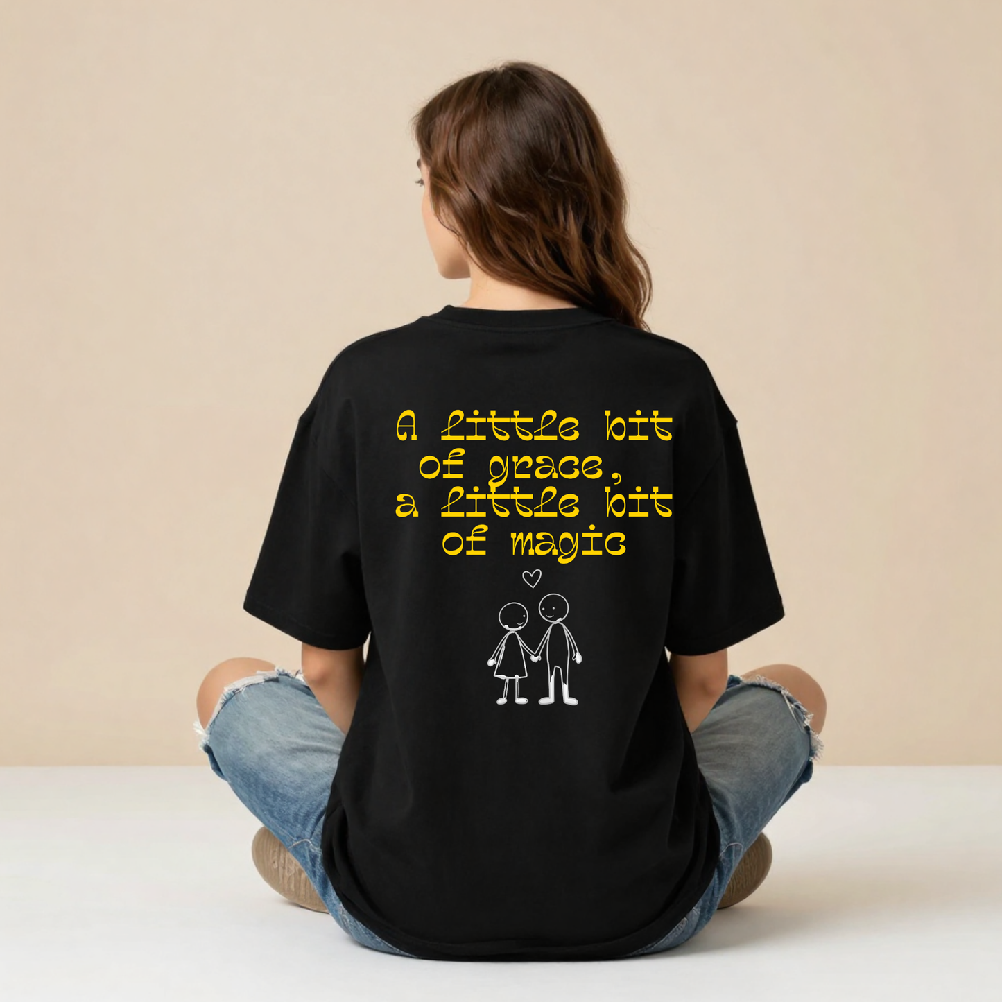 A Little Bit of Grace, A Little Bit of Magic | Couple Love T-Shirt | Forever Moments Collection | Romantic Gift | Relationship Shirt
