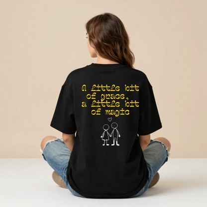 A Little Bit of Grace, A Little Bit of Magic | Couple Love T-Shirt | Forever Moments Collection | Romantic Gift | Relationship Shirt