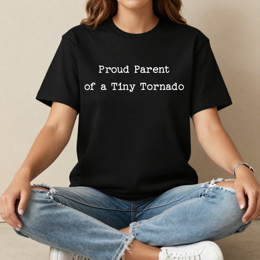 Proud Parent of Tiny Tornado | Premium 240 GSM Oversized T-Shirt