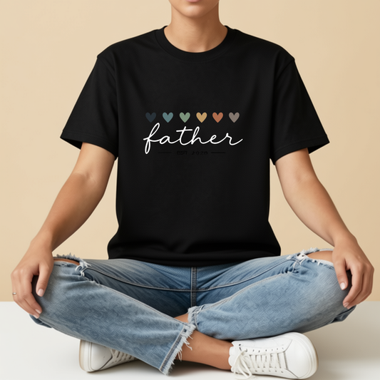 Father Est 2026 | Premium 240 GSM Oversized T-Shirt for New Dads