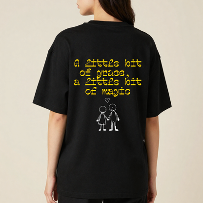 A Little Bit of Grace, A Little Bit of Magic | Couple Love T-Shirt | Forever Moments Collection | Romantic Gift | Relationship Shirt
